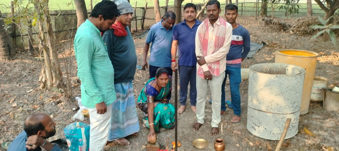 पेयजल पार्ट कूप का निर्माण